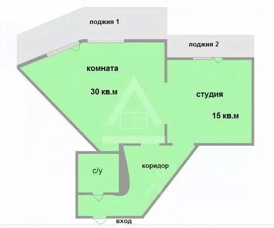 2-к кв. Челябинская область, Челябинск ул. Косарева, 71 (70.4 м) - Фото 1