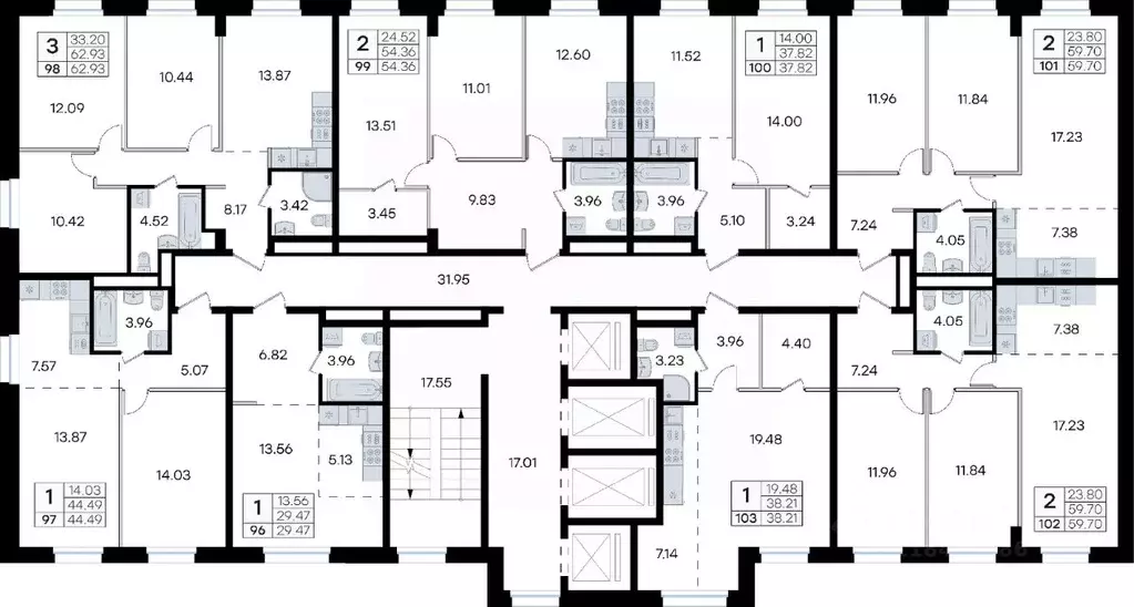 1-к кв. Приморский край, Владивосток ул. Тухачевского, 80 (37.82 м) - Фото 2