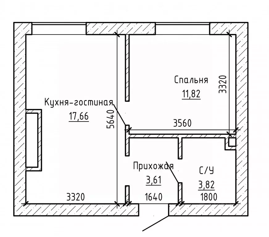 1-к кв. Кабардино-Балкария, Нальчик ул. Героя России Т.М. Тамазова, ... - Фото 2