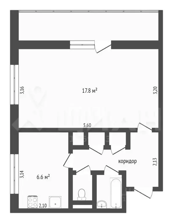 1-к кв. Москва ул. Академика Арцимовича, 14К1 (32.6 м) - Фото 2