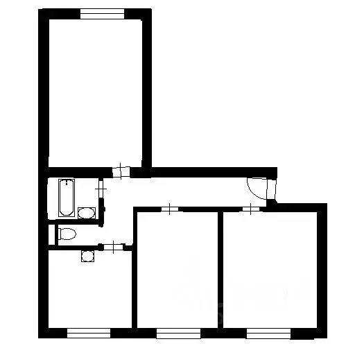 3-к кв. Санкт-Петербург ул. Ольминского, 20 (75.2 м) - Фото 2