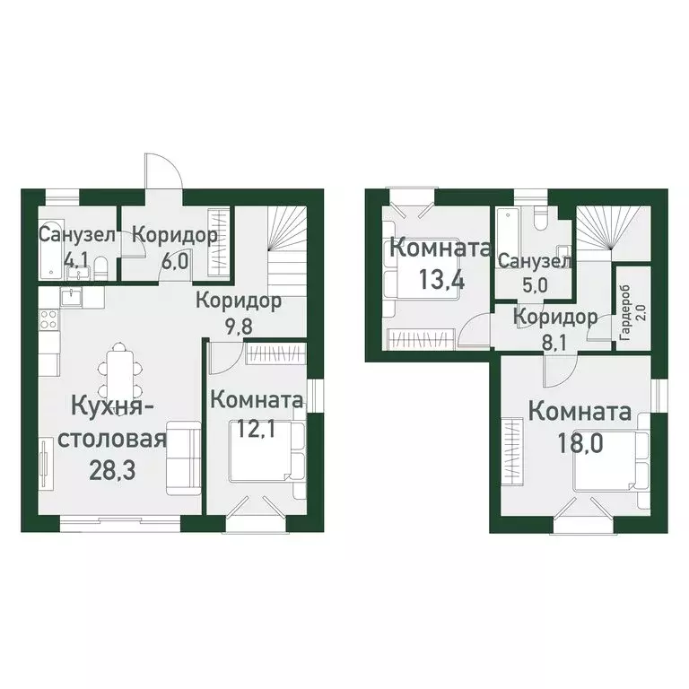 3-комнатная квартира: Челябинский городской округ, посёлок Западный, ... - Фото 1