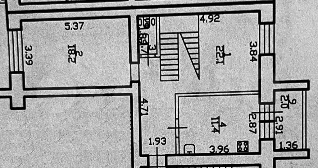 5-к. квартира, 103,9 м, 5/5 эт. - Фото 0