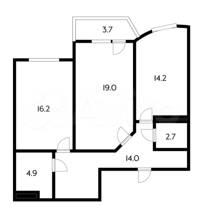 2-к. квартира, 75 м, 5/16 эт. - Фото 0