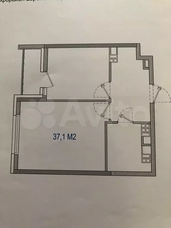 1-к. квартира, 37,1 м, 6/17 эт. - Фото 0