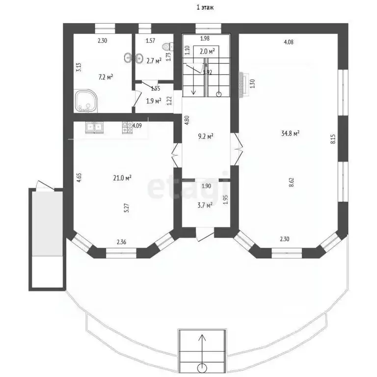 Дом в Ростовская область, Ростов-на-Дону Каскадная ул. (313 м) - Фото 2