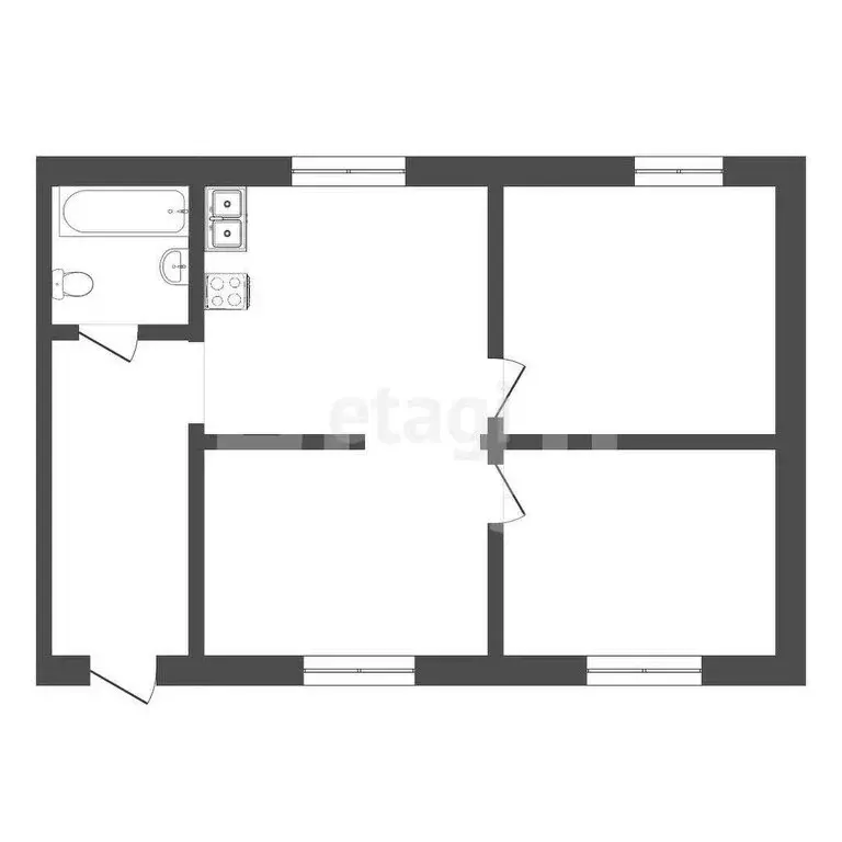 Дом в Ирбит, улица Семилетки (61.9 м) - Фото 0