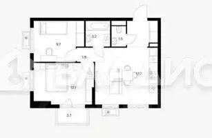 2-к кв. Нижегородская область, Нижний Новгород д. Утечино, Савин Парк ... - Фото 2