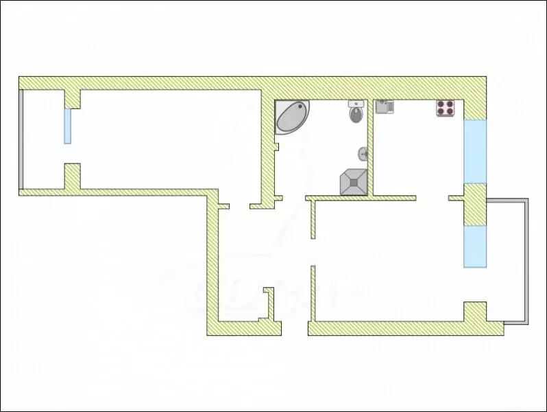 2-комнатная квартира: Тюмень, улица Свердлова, 16 (60 м) - Фото 2