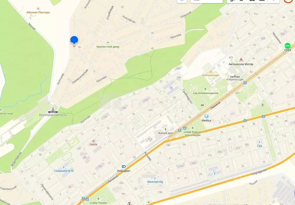 Участок в Кемеровская область, Новокузнецк ул. Кольцова, 17 (9.0 сот.) - Фото 1