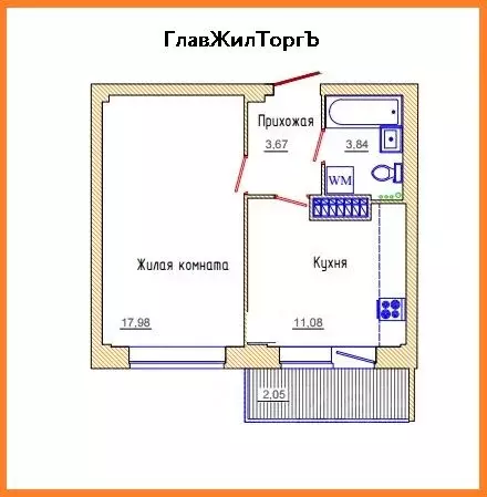 1-к кв. Псковская область, Псковский район, Завеличенская волость, д. ... - Фото 1