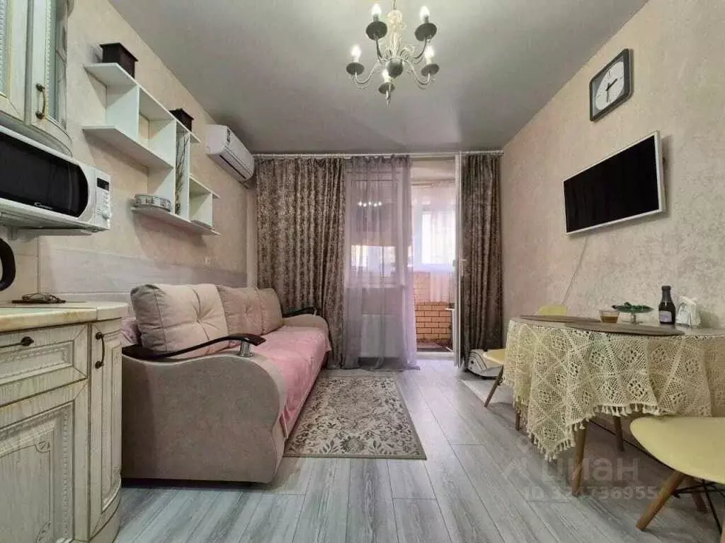 Студия Краснодарский край, Краснодар ул. Евгении Жигуленко, 7к2 (19.0 ... - Фото 1