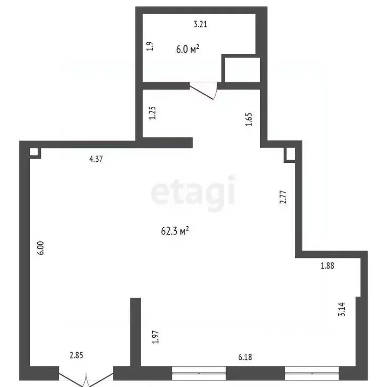 Помещение свободного назначения в Тюменская область, Тюмень ул. ... - Фото 2
