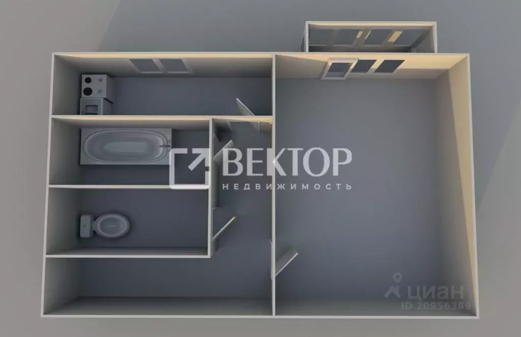 1-к кв. Ярославская область, Ярославль ул. Гоголя, 5а (31.0 м) - Фото 2