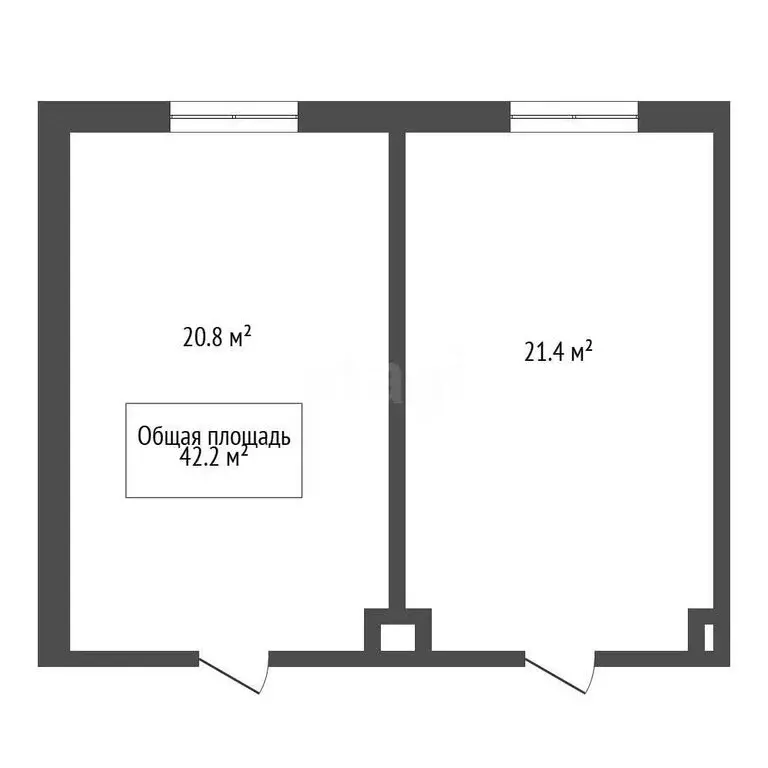 Офис (42.2 м) - Фото 1