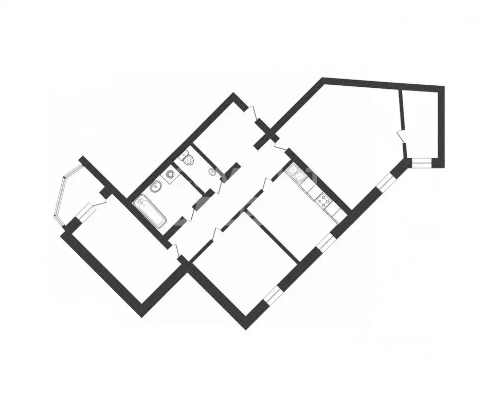 3-к кв. Липецкая область, Липецк ул. Н.Г. Славянова, 3 (89.7 м) - Фото 2