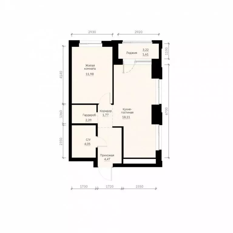 1-комнатная квартира: Екатеринбург, улица Победы, 65 (44.38 м) - Фото 0