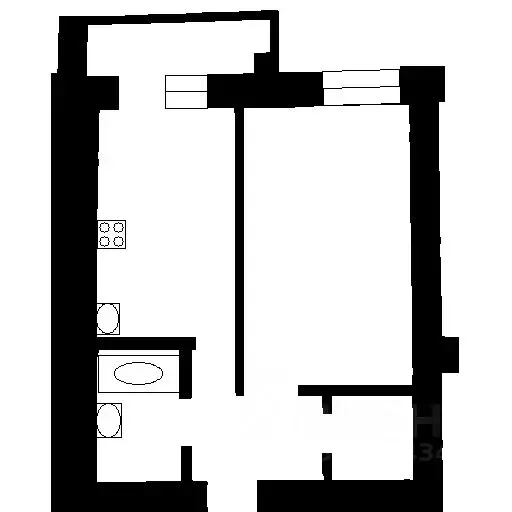 1-к кв. Башкортостан, Уфа ул. Менделеева, 229 (40.0 м) - Фото 1