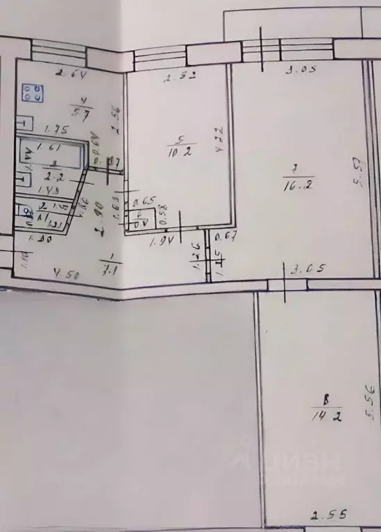 3-к кв. Тверская область, Тверь ул. Склизкова, 81 (57.0 м) - Фото 1
