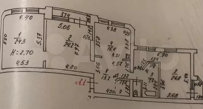 3-к. квартира, 120 м, 1/4 эт. - Фото 0