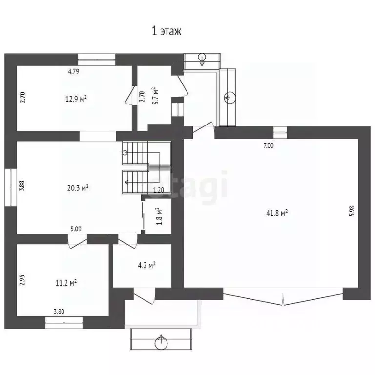 Дом в Тюменская область, с. Нижняя Тавда ул. Кирова (114 м) - Фото 2