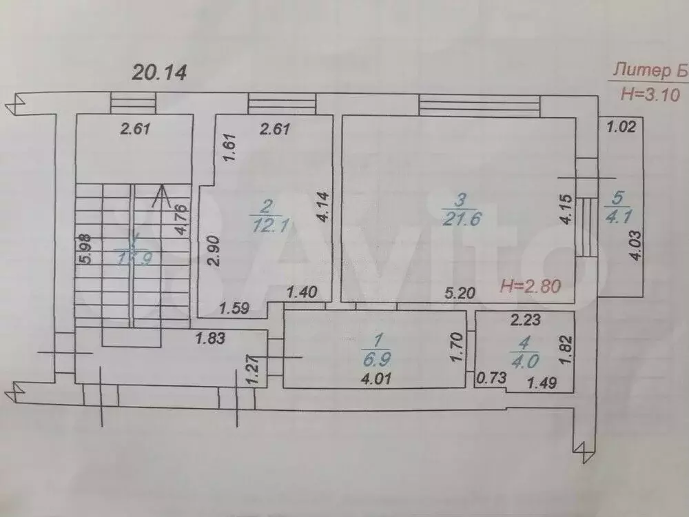 1-к. квартира, 49 м, 2/6 эт. - Фото 0