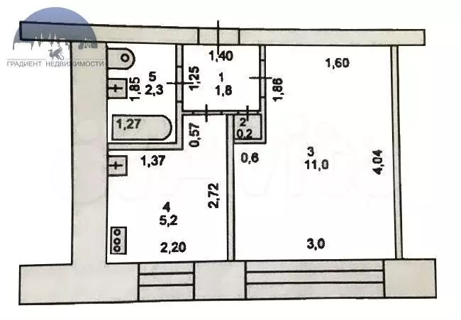 1-к. квартира, 20,5 м, 1/9 эт. - Фото 0