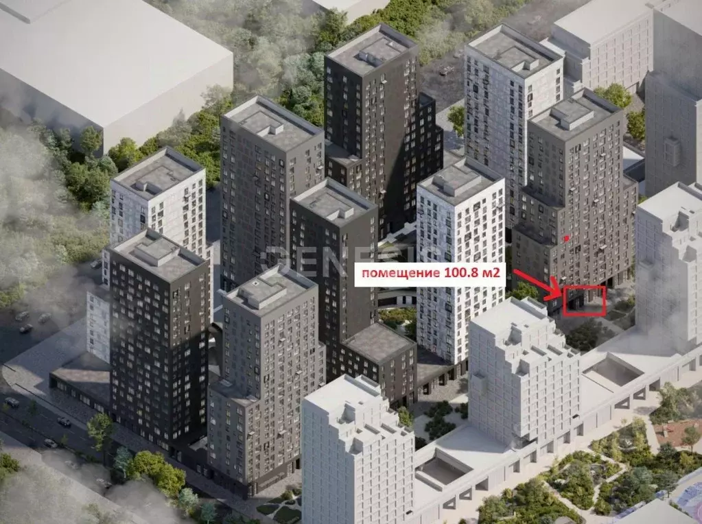 Помещение свободного назначения в Москва 3-я оч., Шагал жилой ... - Фото 2