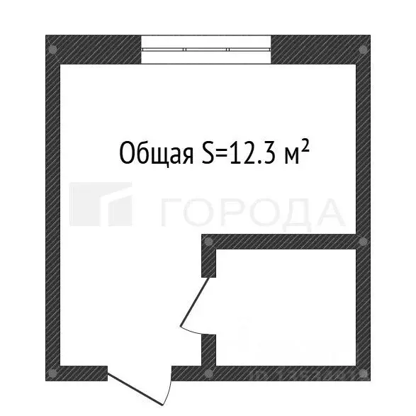 Студия Алтайский край, Барнаул ул. 40 лет Октября, 20/42 (12.3 м) - Фото 2