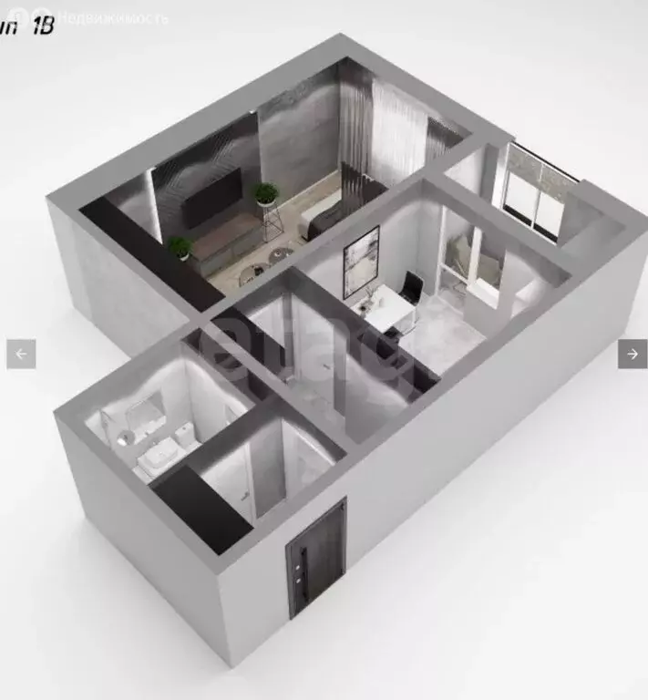1-комнатная квартира: Южно-Сахалинск, улица Ленина, 563к5 (46 м) - Фото 2