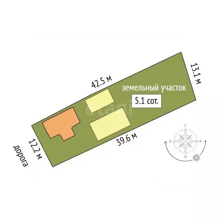 Участок в Крым, Симферополь ул. Украинская (5.13 сот.) - Фото 2