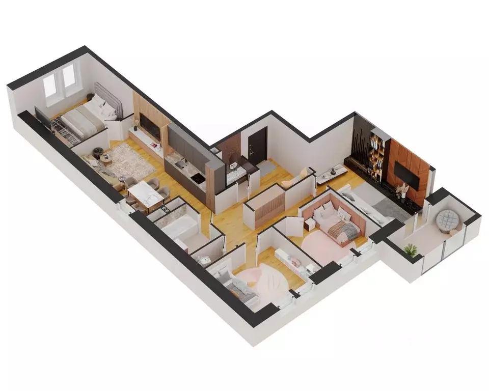 3-к кв. Удмуртия, Ижевск Новая Восьмая ул., 67 (105.8 м) - Фото 1