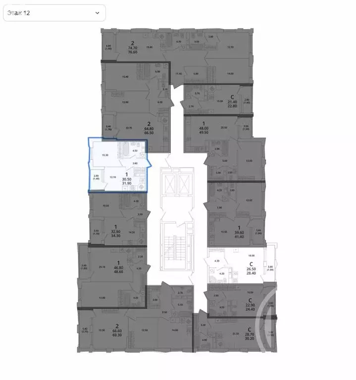 1-комнатная квартира: Санкт-Петербург, Планерная улица, 99 (31.9 м) - Фото 1