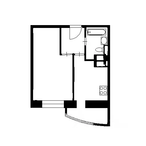 1-к кв. Санкт-Петербург, Санкт-Петербург, Сестрорецк ул. Токарева, 24 ... - Фото 2