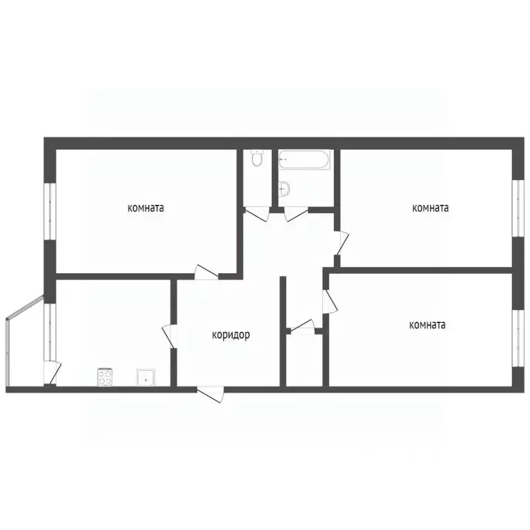 3-к кв. Ханты-Мансийский АО, Сургут ул. Дзержинского, 4 (71.0 м) - Фото 2