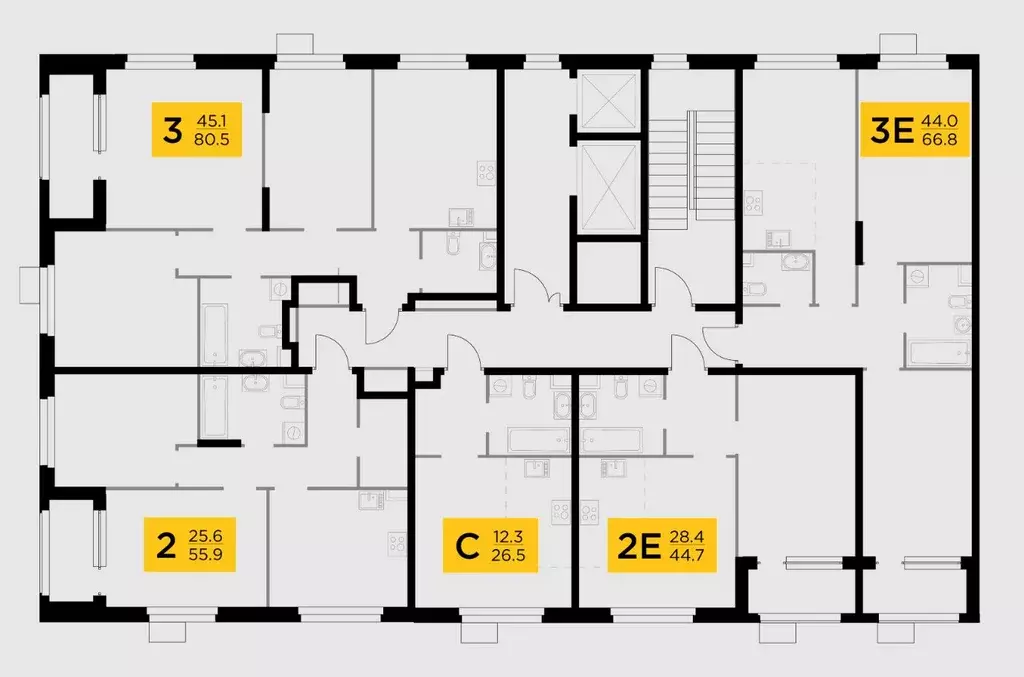 Студия Московская область, Мытищи 17А мкр, Новое Медведково жилой ... - Фото 2