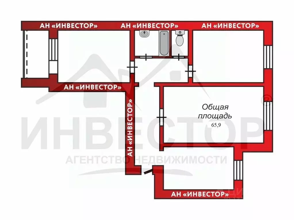 3-к кв. Челябинская область, Челябинск просп. Победы, 388 (65.9 м) - Фото 2