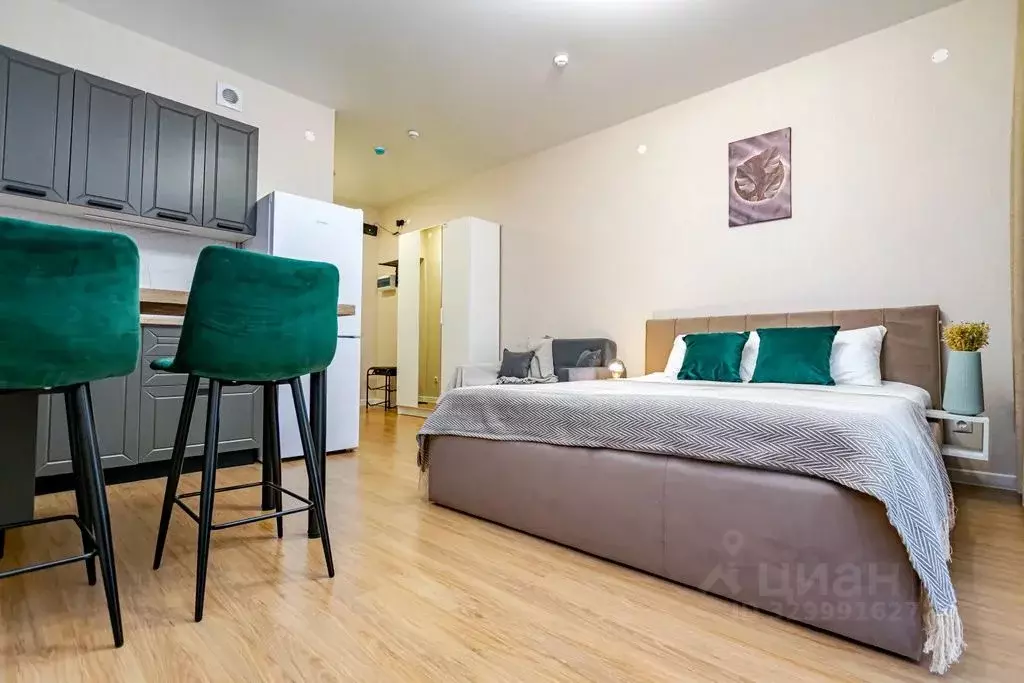 Студия Пермский край, Пермь Подлесная ул., 15А (28.0 м) - Фото 2