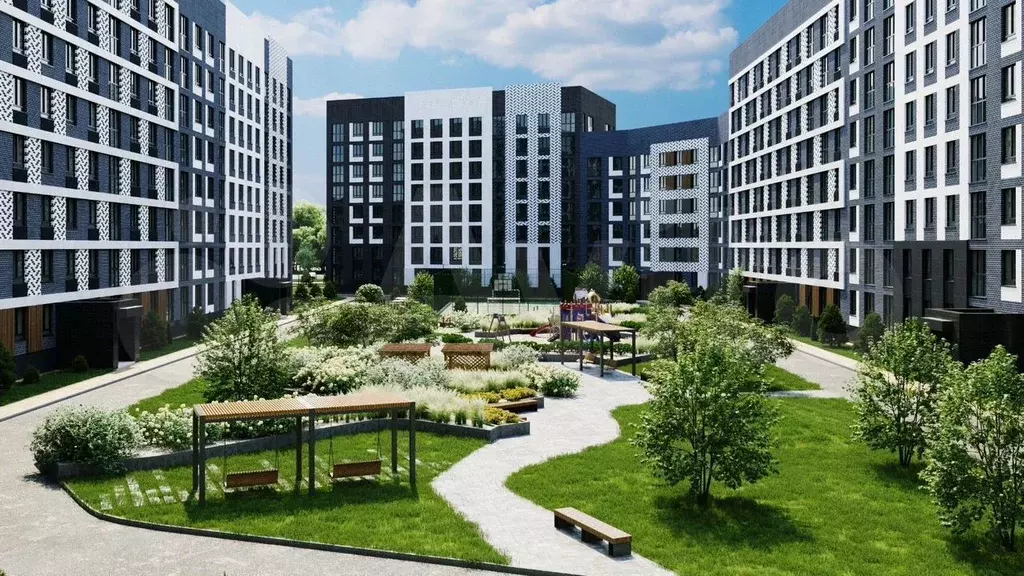 1-к. квартира, 43,6 м, 1/8 эт. - Фото 0