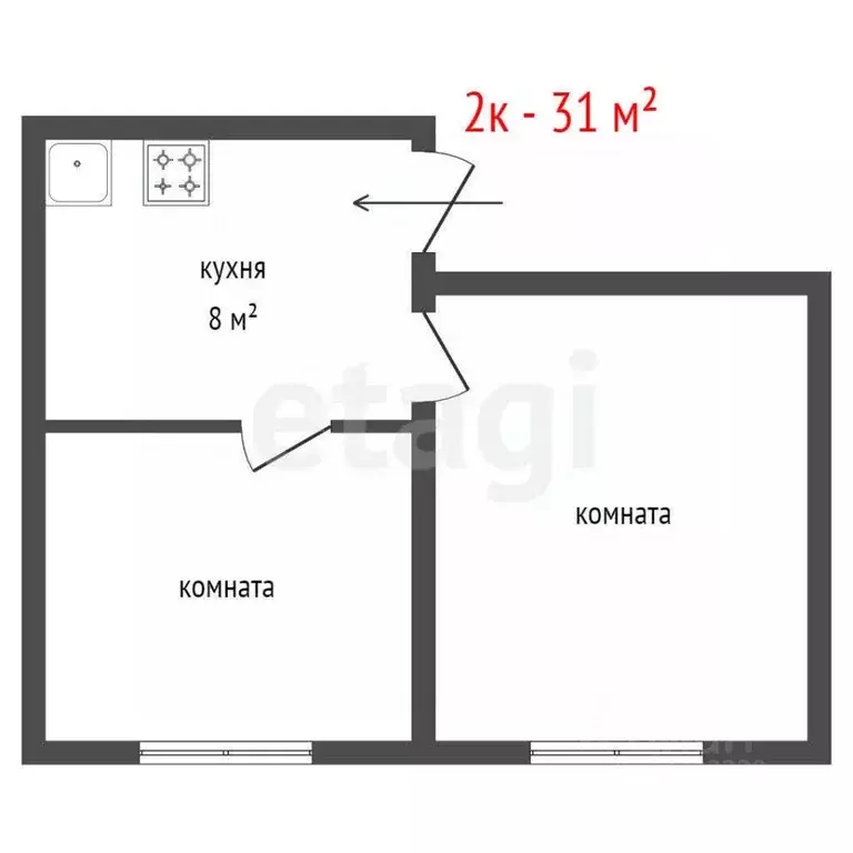 2-к кв. Свердловская область, Екатеринбург муниципальное образование, ... - Фото 2