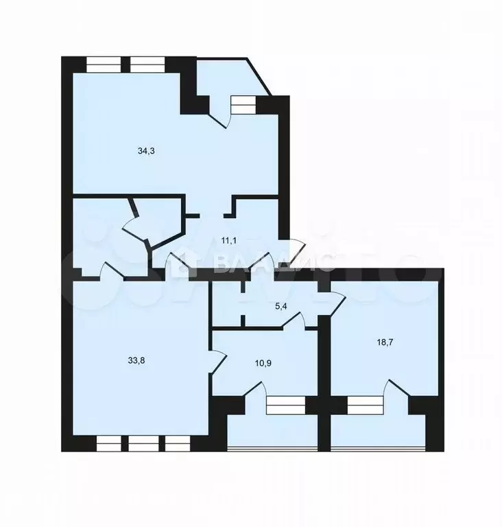 3-к. квартира, 135 м, 4/6 эт. - Фото 0