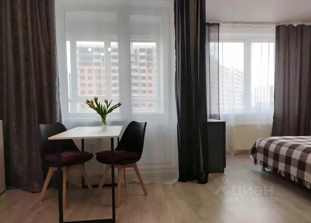 Студия Ленинградская область, Мурино Всеволожский район, ул. ... - Фото 1