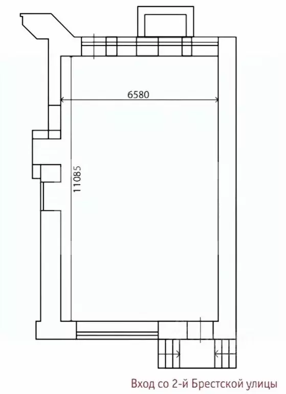 Помещение свободного назначения в Москва 2-я Брестская ул., 39С2 (75 ... - Фото 0