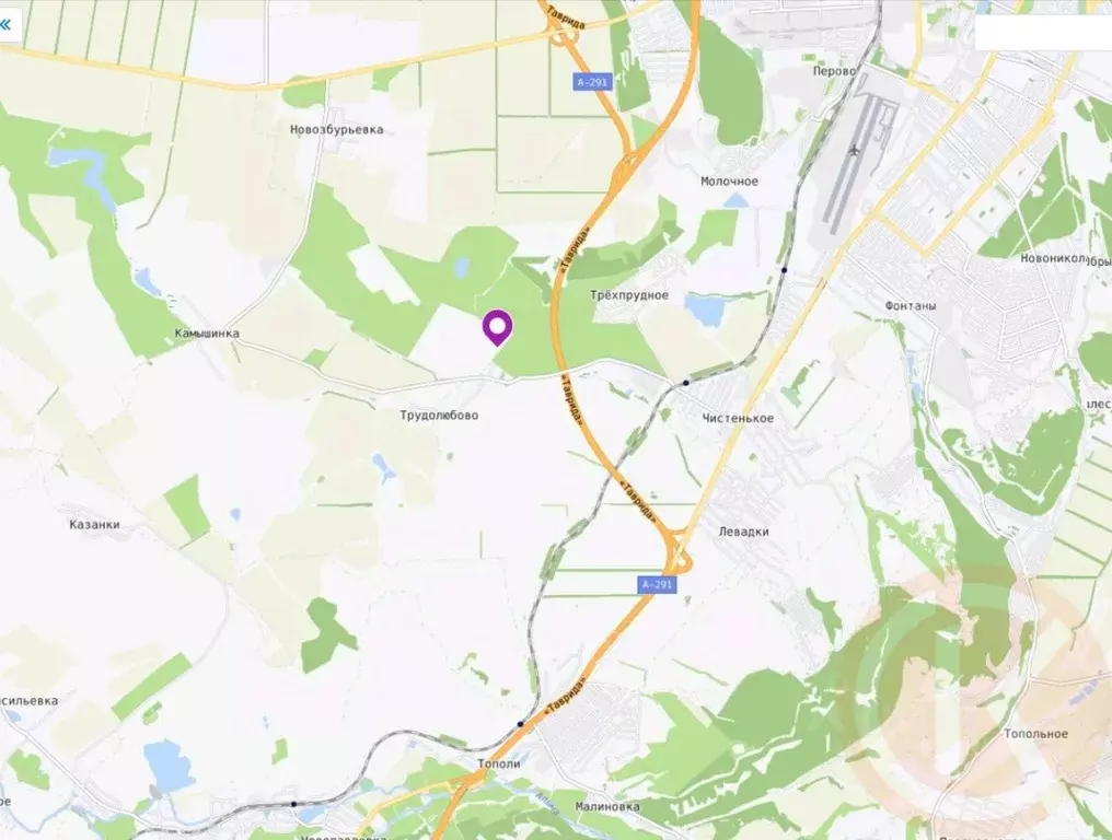 Участок в Крым, Симферопольский район, с. Чистенькое  (129.0 сот.) - Фото 2