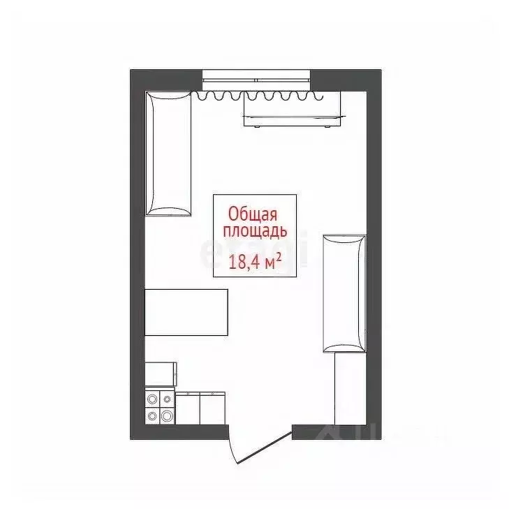 Комната Томская область, Томск Черемошники мкр, ул. 5-й Армии, 26 ... - Фото 1