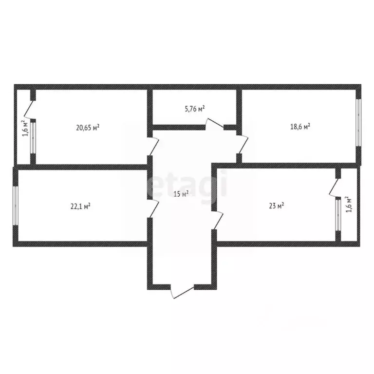 3-к кв. Дагестан, Махачкала ул. Титова, 144к3 (107.0 м) - Фото 2