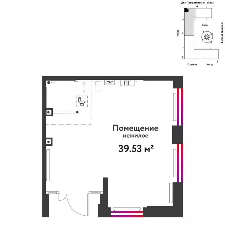 Торговая площадь (39.53 м) - Фото 2