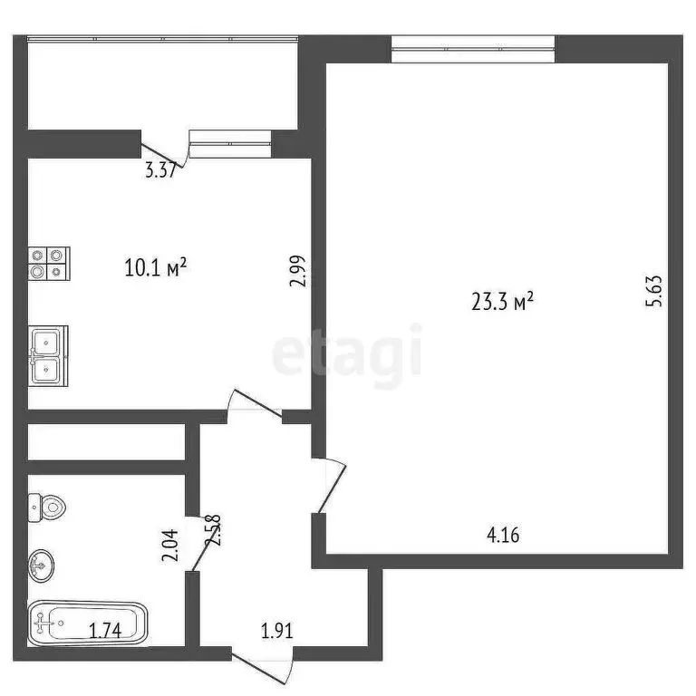 1-комнатная квартира: Москва, Люблинская улица, 76к5 (40.5 м) - Фото 0