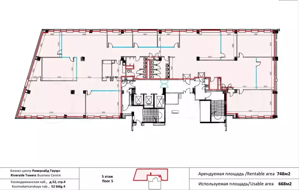 Аренда офиса 748 м2 м. Павелецкая в цао - Фото 1