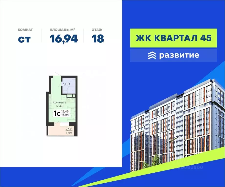 Студия Воронежская область, Воронеж ул. 45-й Стрелковой Дивизии, 113 ... - Фото 0